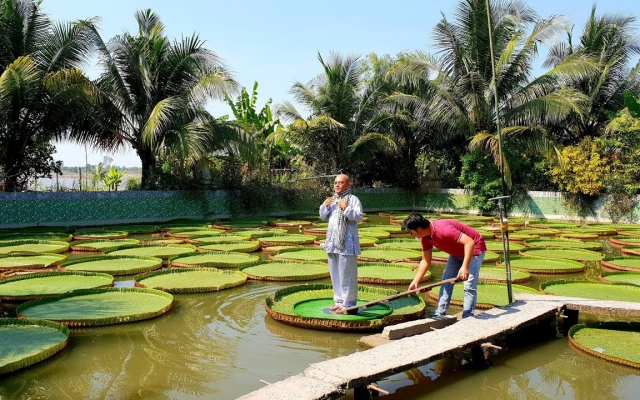 Vãn cảnh chùa Phước Kiển - ngôi chùa độc đáo xứ sen hồng Đồng Tháp